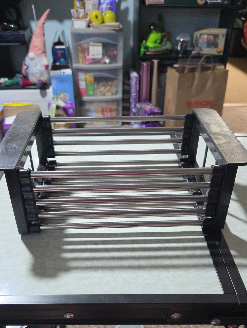 Adjustable Expandable Stainless Steel Sink Drying Rack - Black